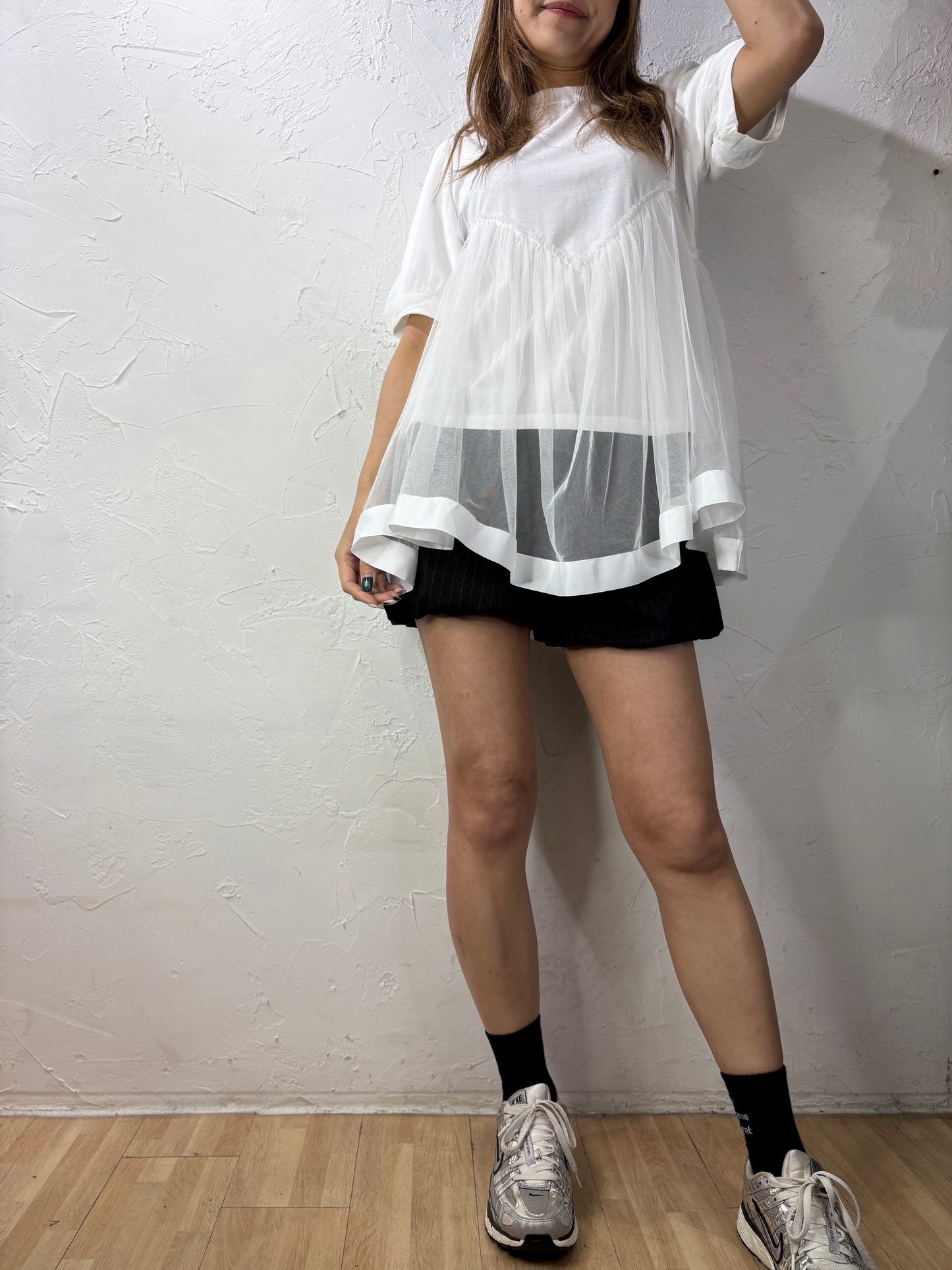 Lace Plain T-shirt