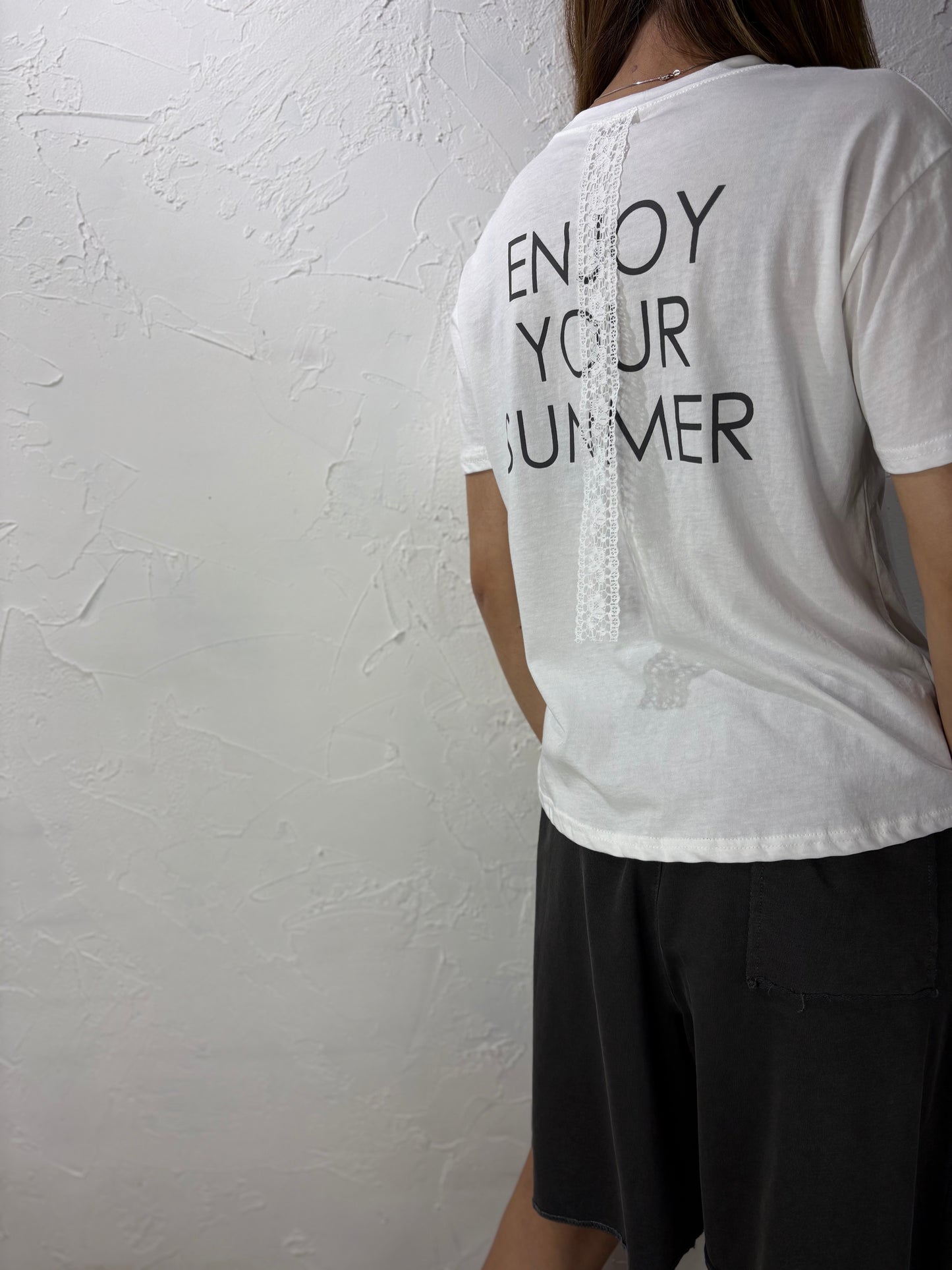 Lace Text T-shirt