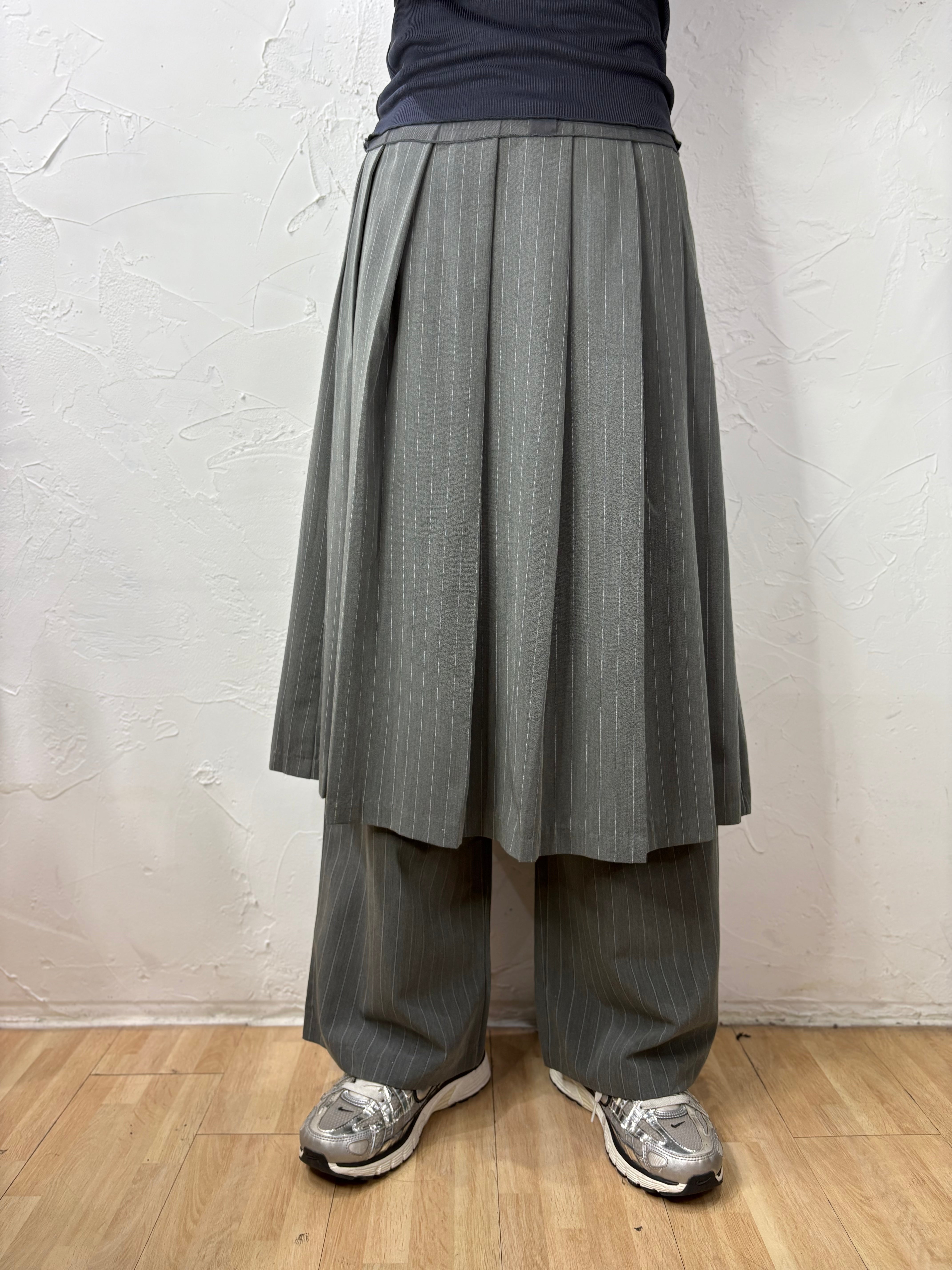 2-Layer Skirt-like Pants – sanwaitsai 2-Layer Skirt-like Pants – sanwaitsai