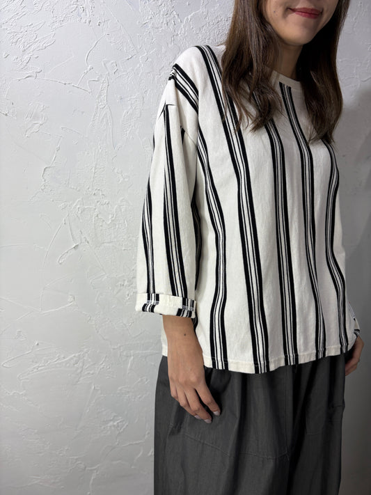 Stripes Long Sleeves Top