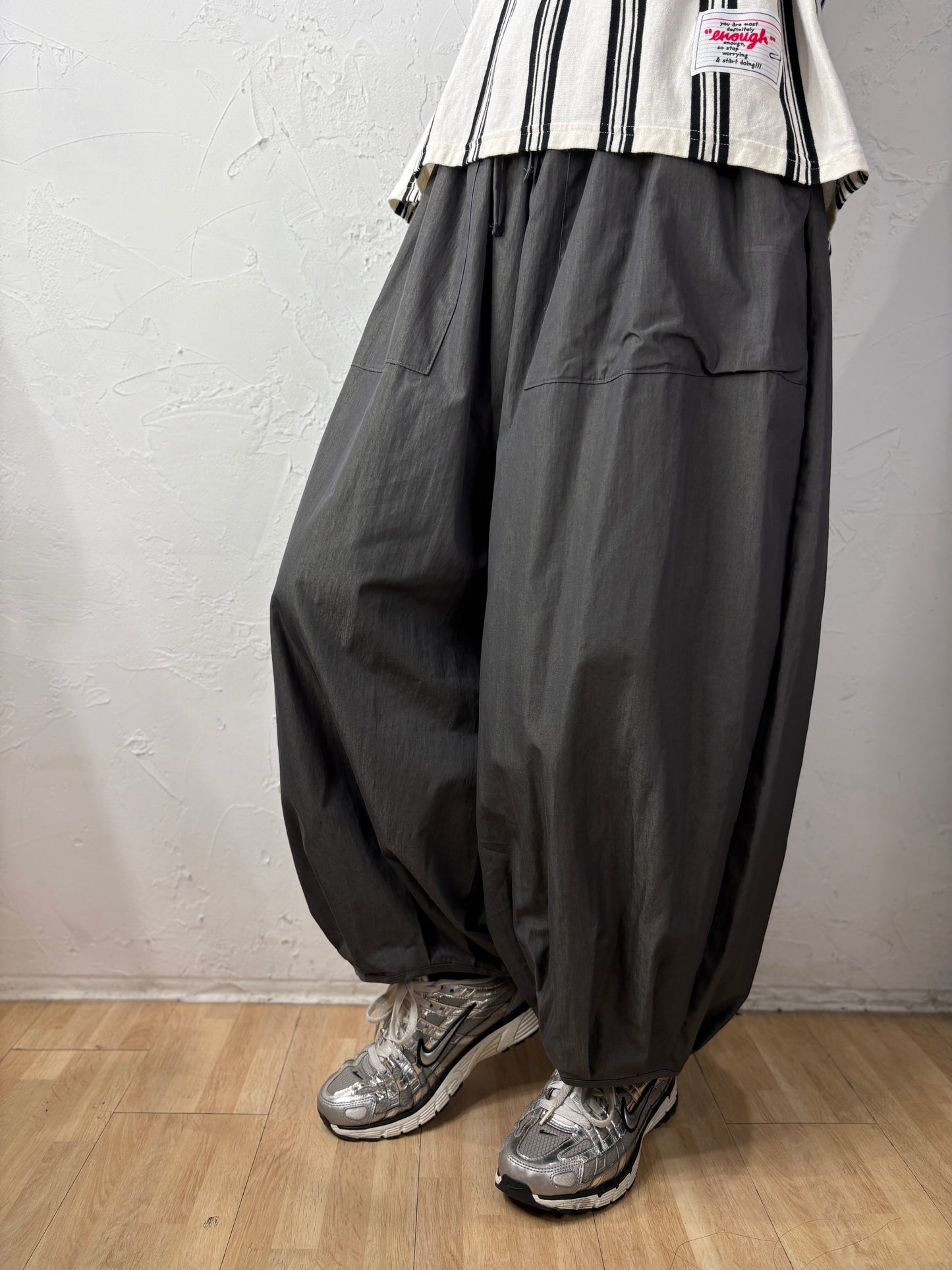 Bubble Wide Legs Pants