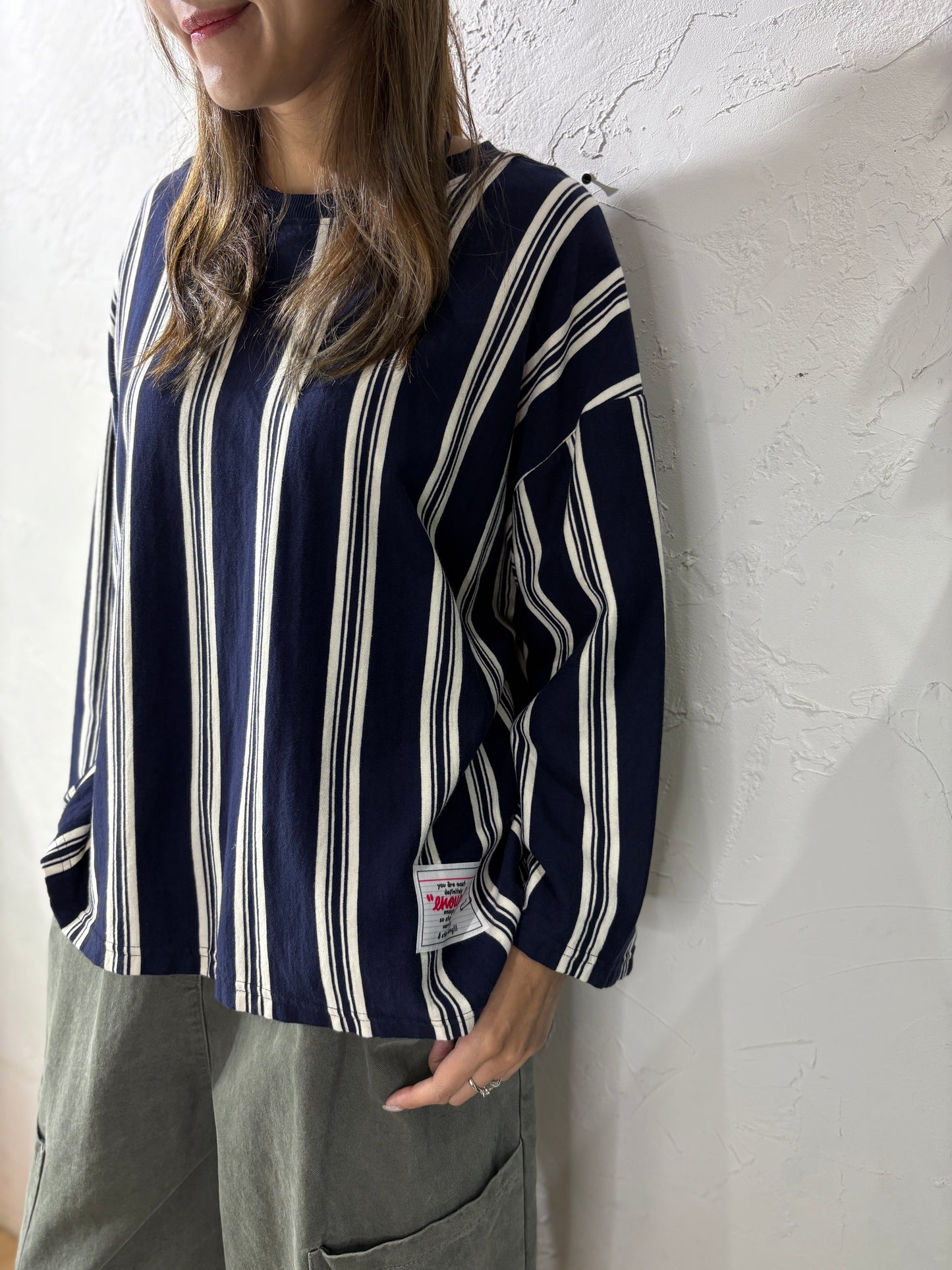 Stripes Long Sleeves Top