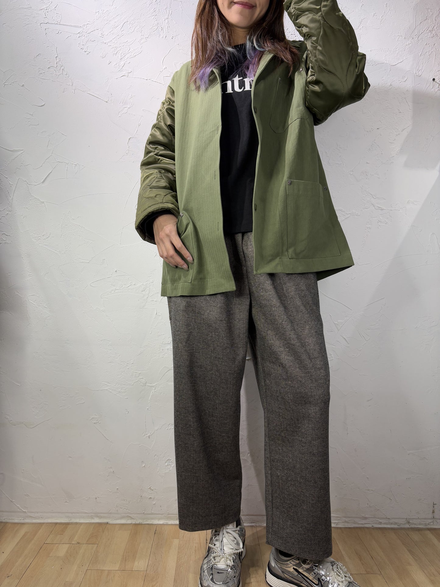 Mixed Materials Jacket
