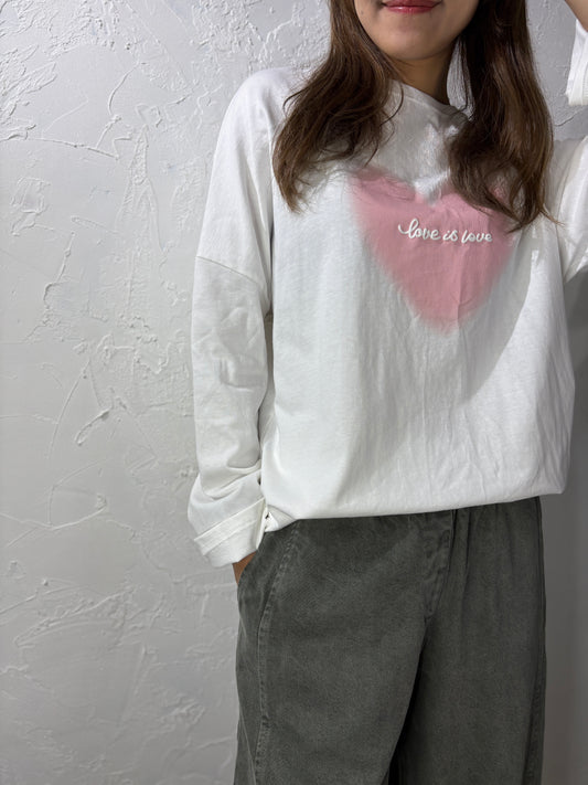 Heart-shaped Long T-shirt