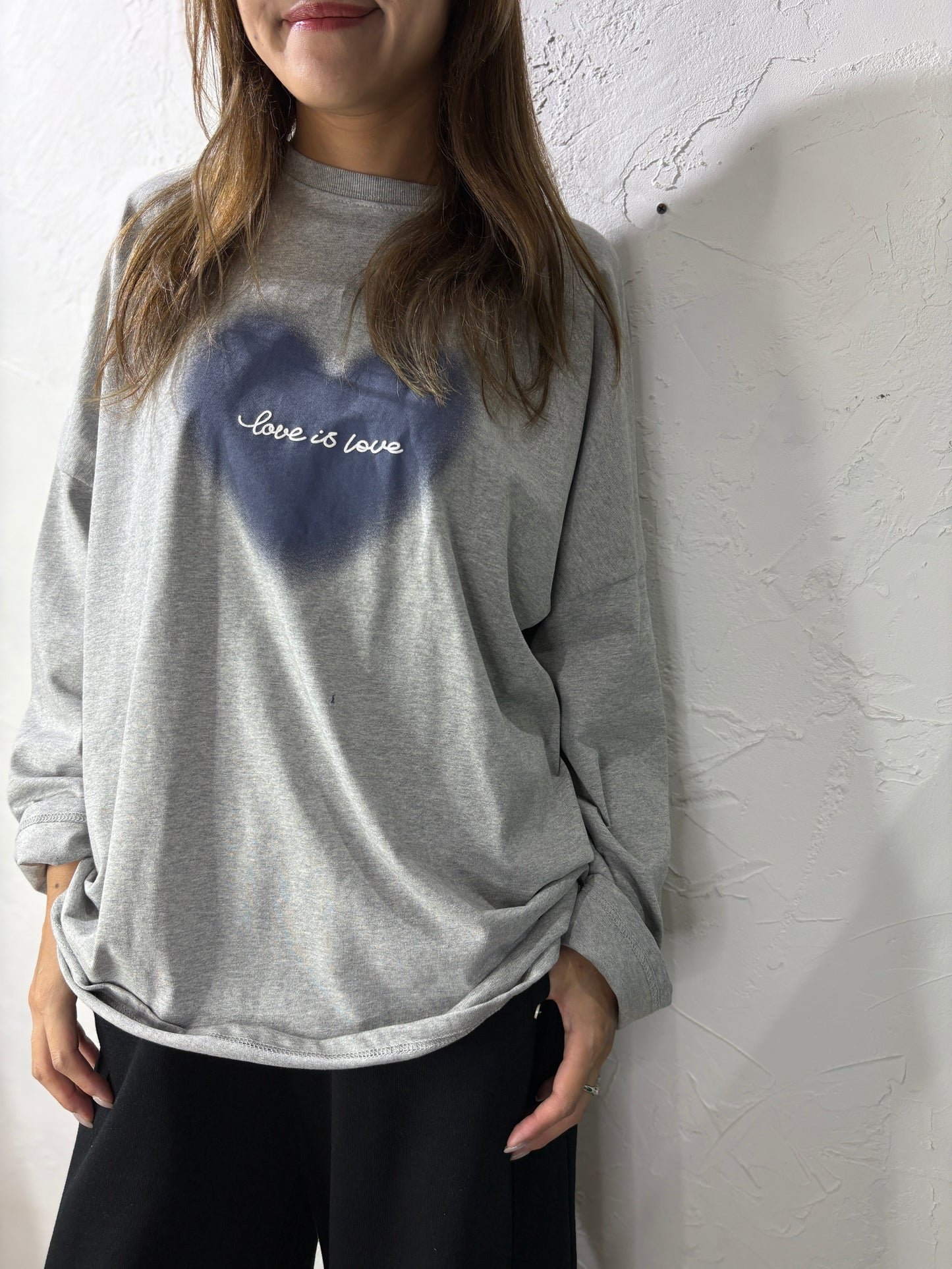 Heart-shaped Long T-shirt