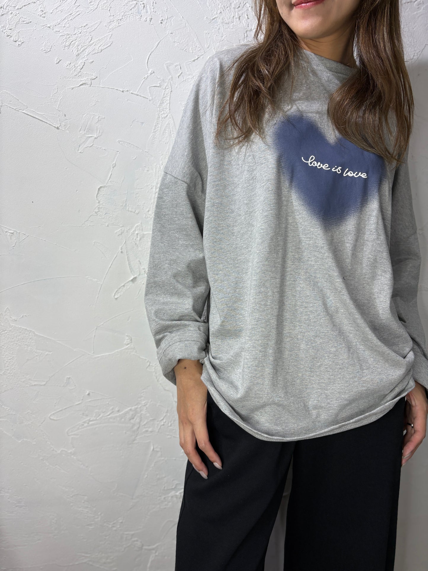 Heart-shaped Long T-shirt