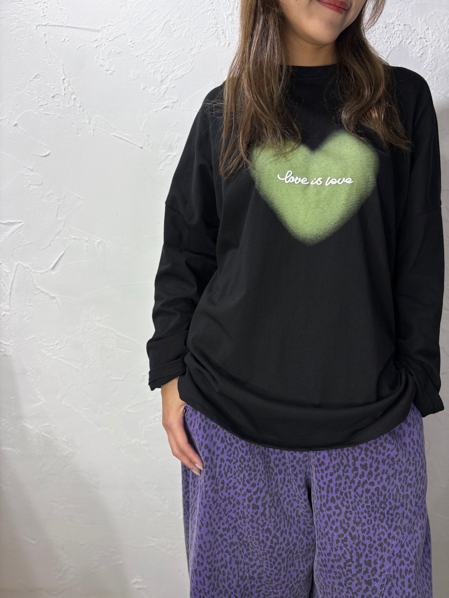 Heart-shaped Long T-shirt