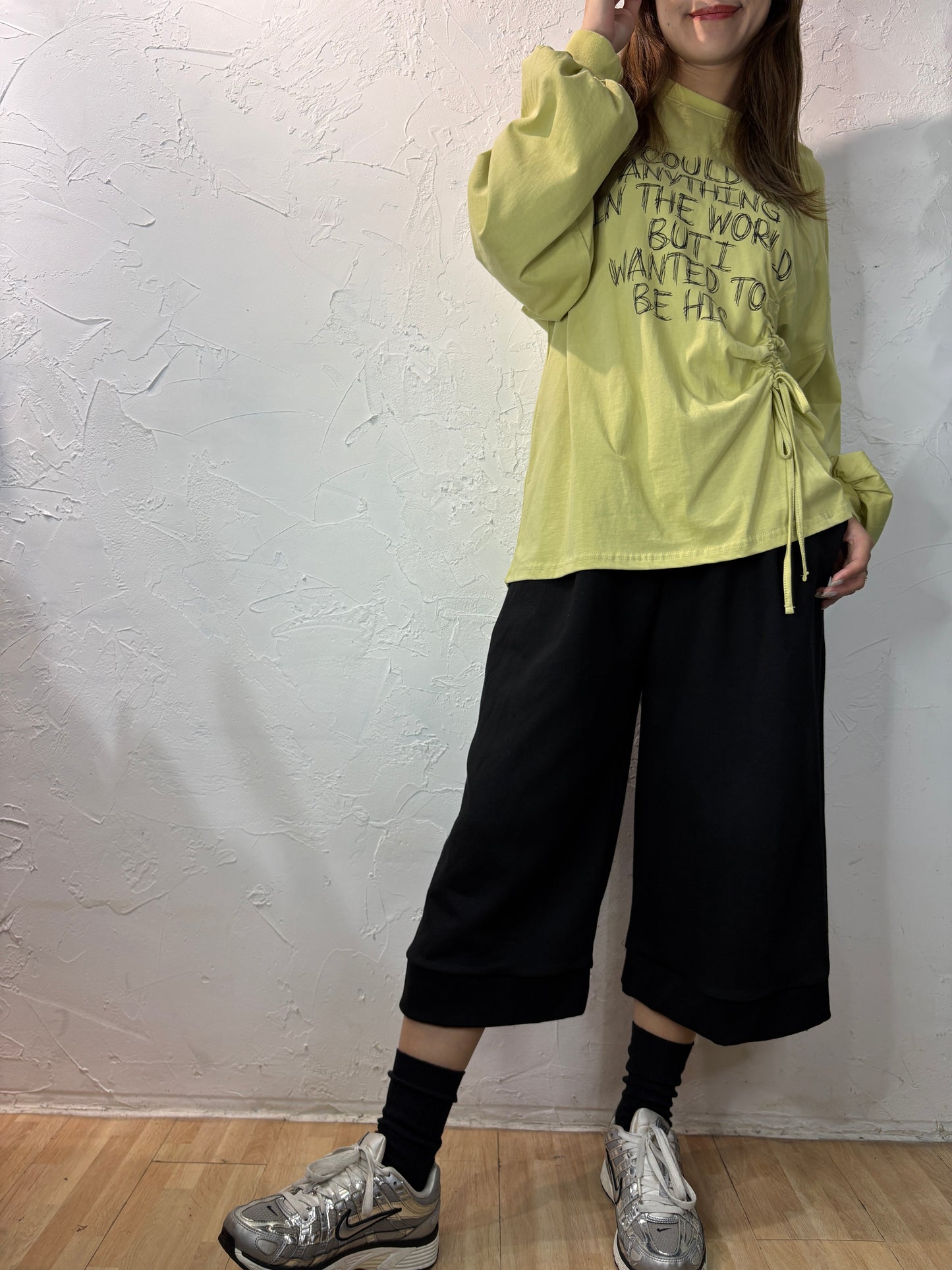 Ribbon Long Sleeves Top