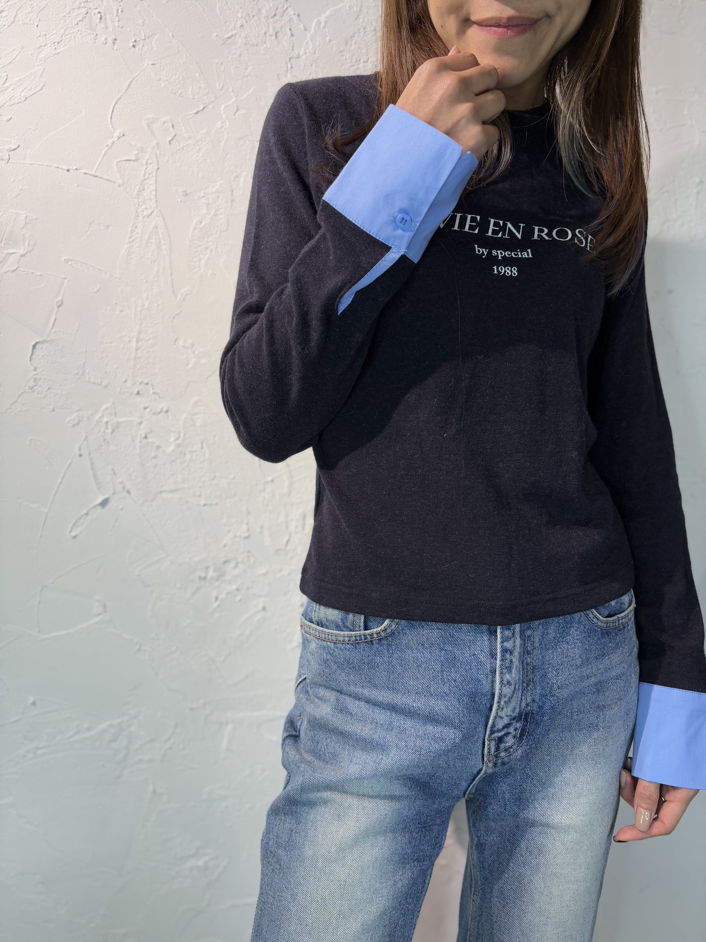 Fake Shirt Sleeves Top