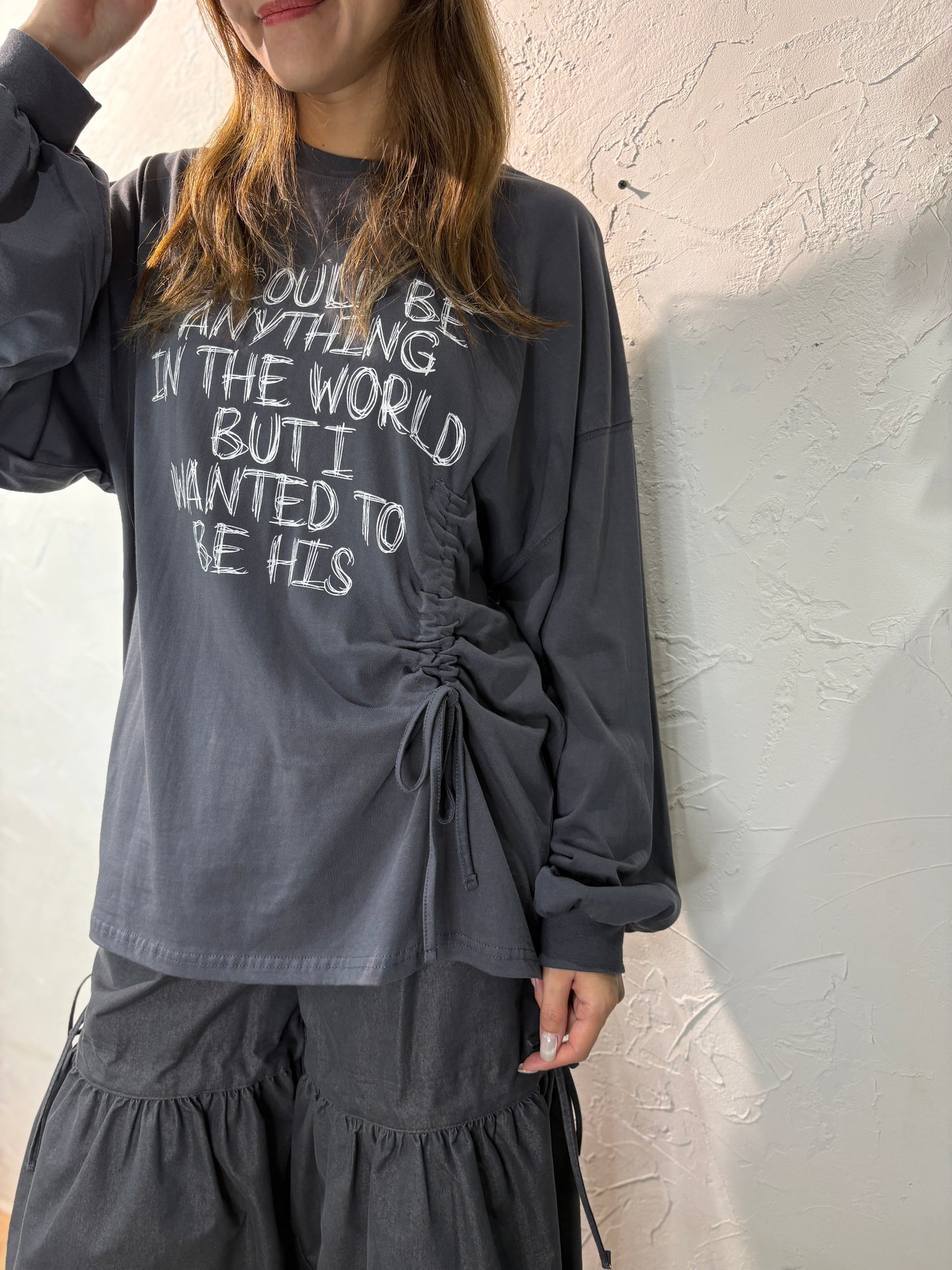 Ribbon Long Sleeves Top