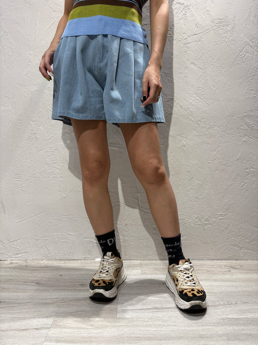 Denim Skirt-like Shorts