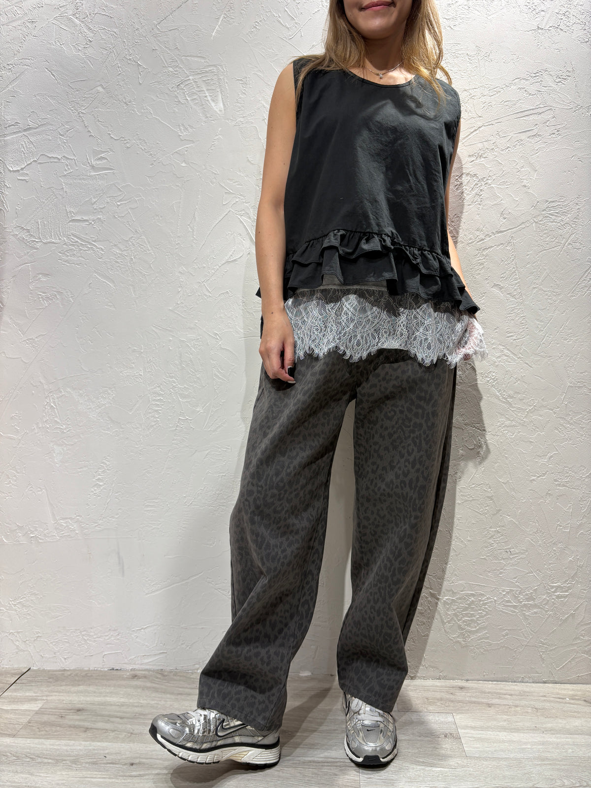 Leopard Pattern Jeans