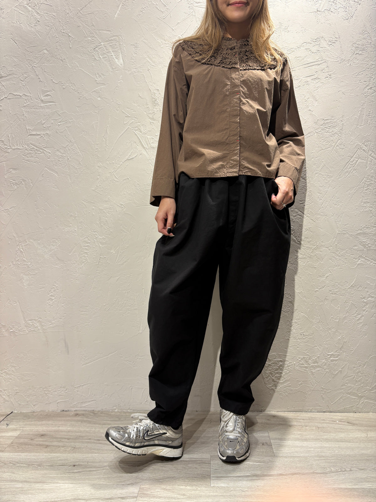 Pleated Pattern Shirt