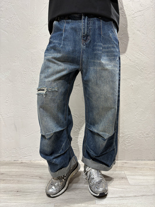 Unisex Broken Jeans