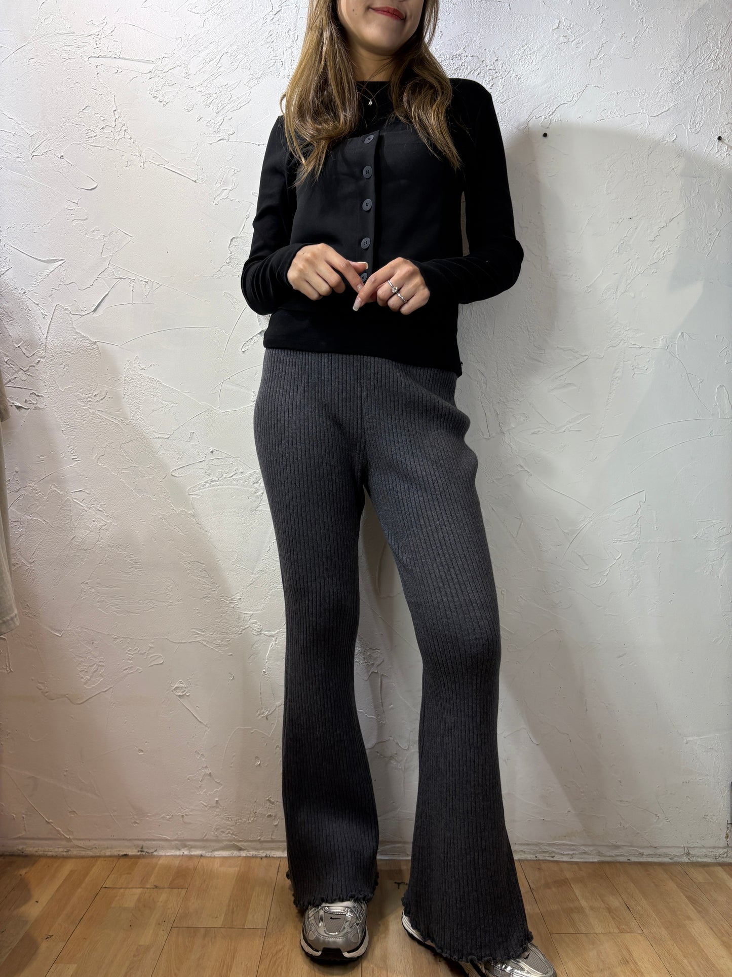 Slim Cut Knit Pants