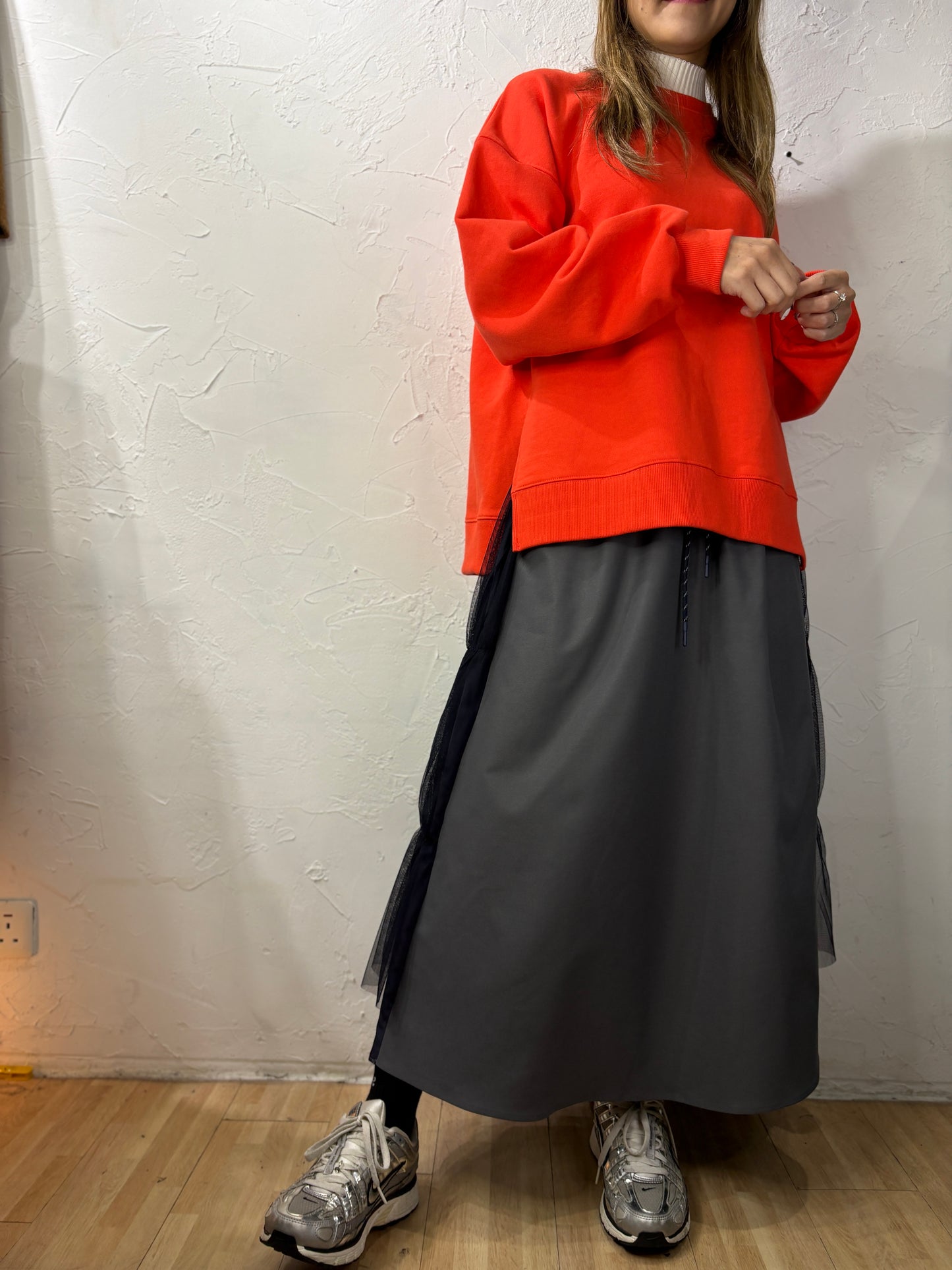 Fake Pleated Collar Sweater