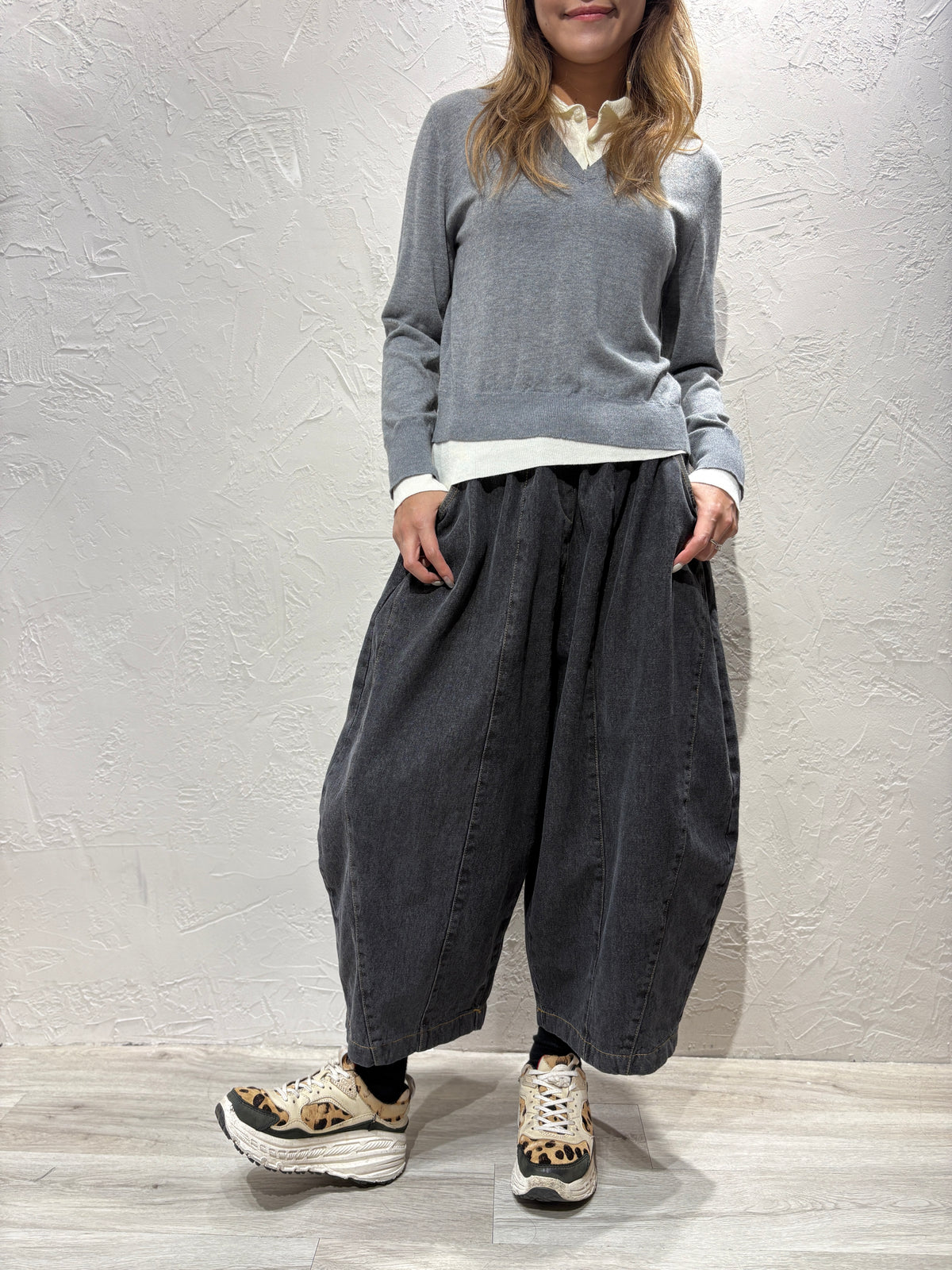 Fake Layer Knit Top