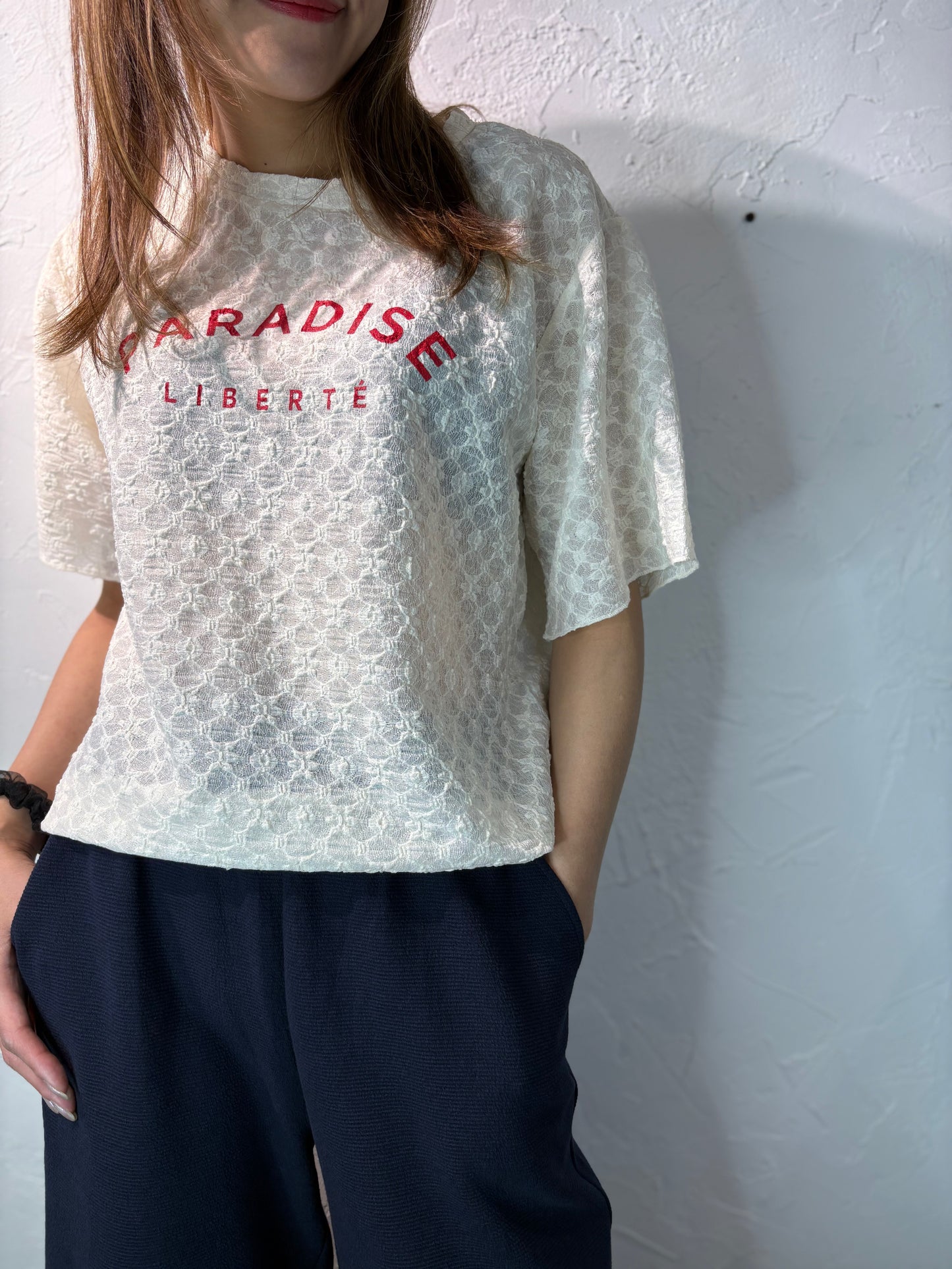 Wrinkle Text Top