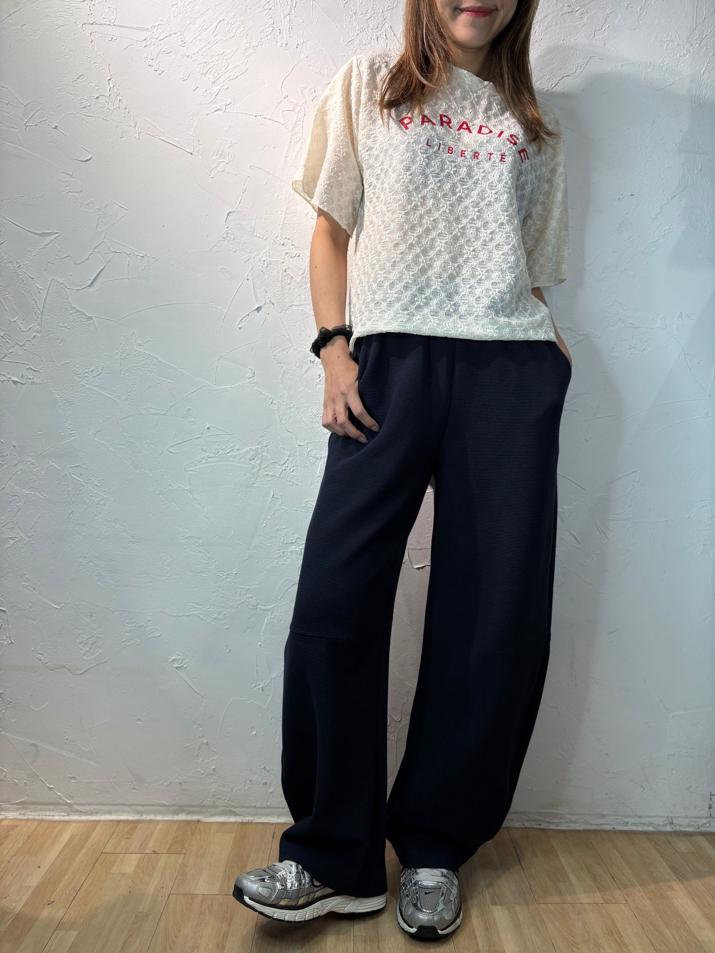 Wrinkle Text Top