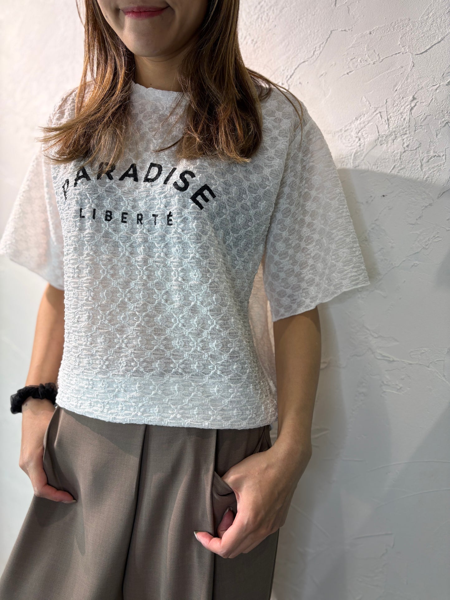 Wrinkle Text Top