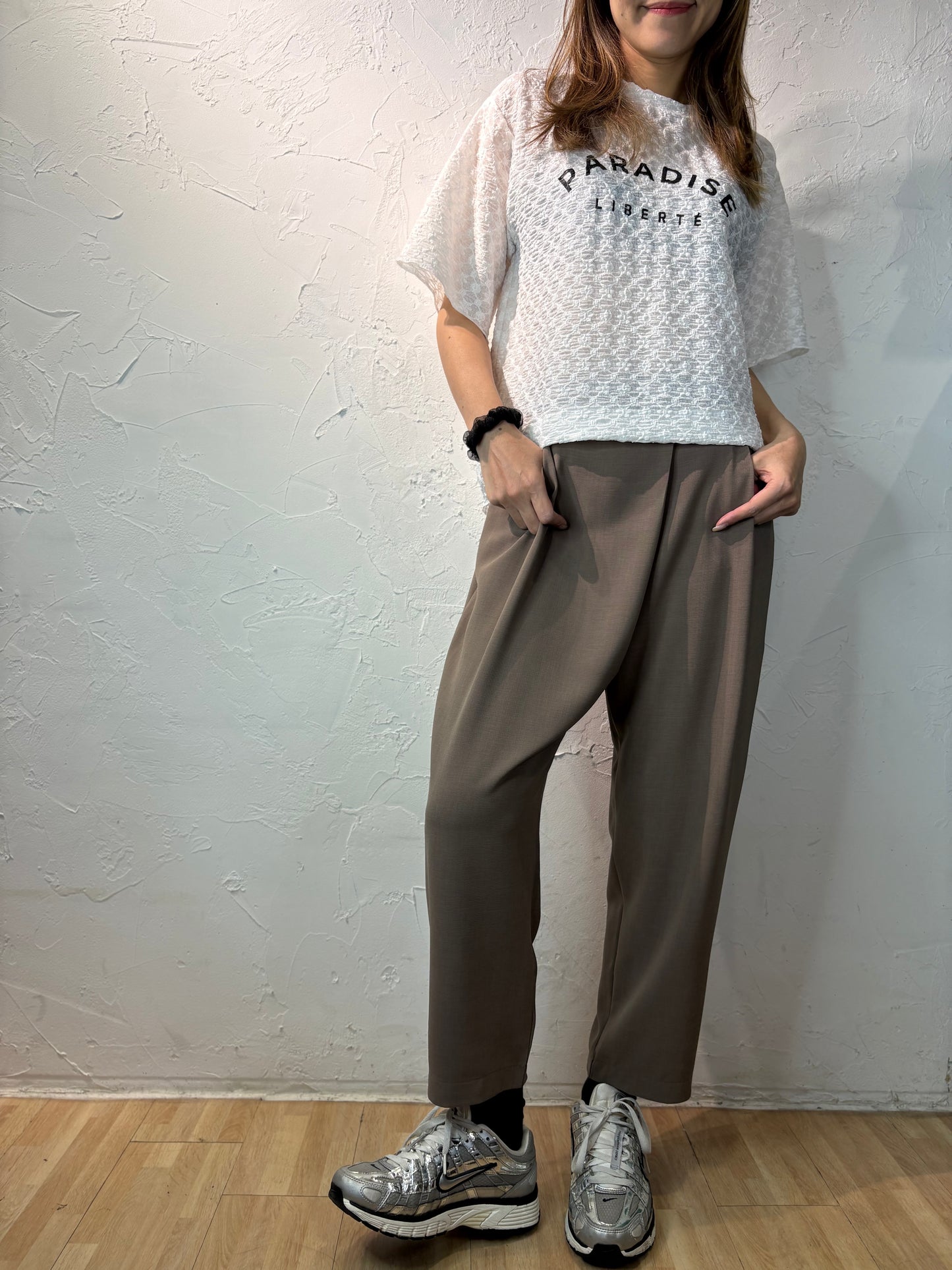Wrinkle Text Top