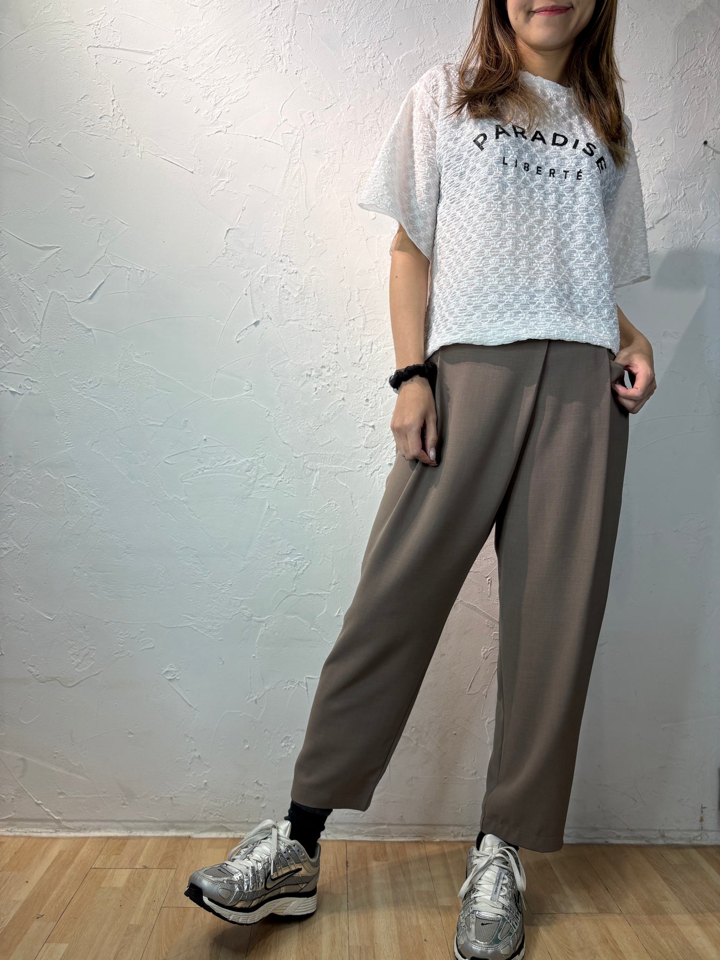 Wrinkle Text Top