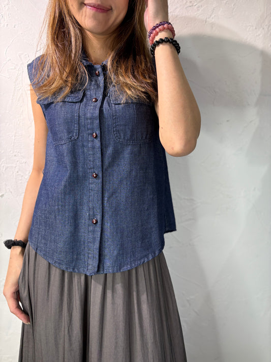 Denim Shirt Vest