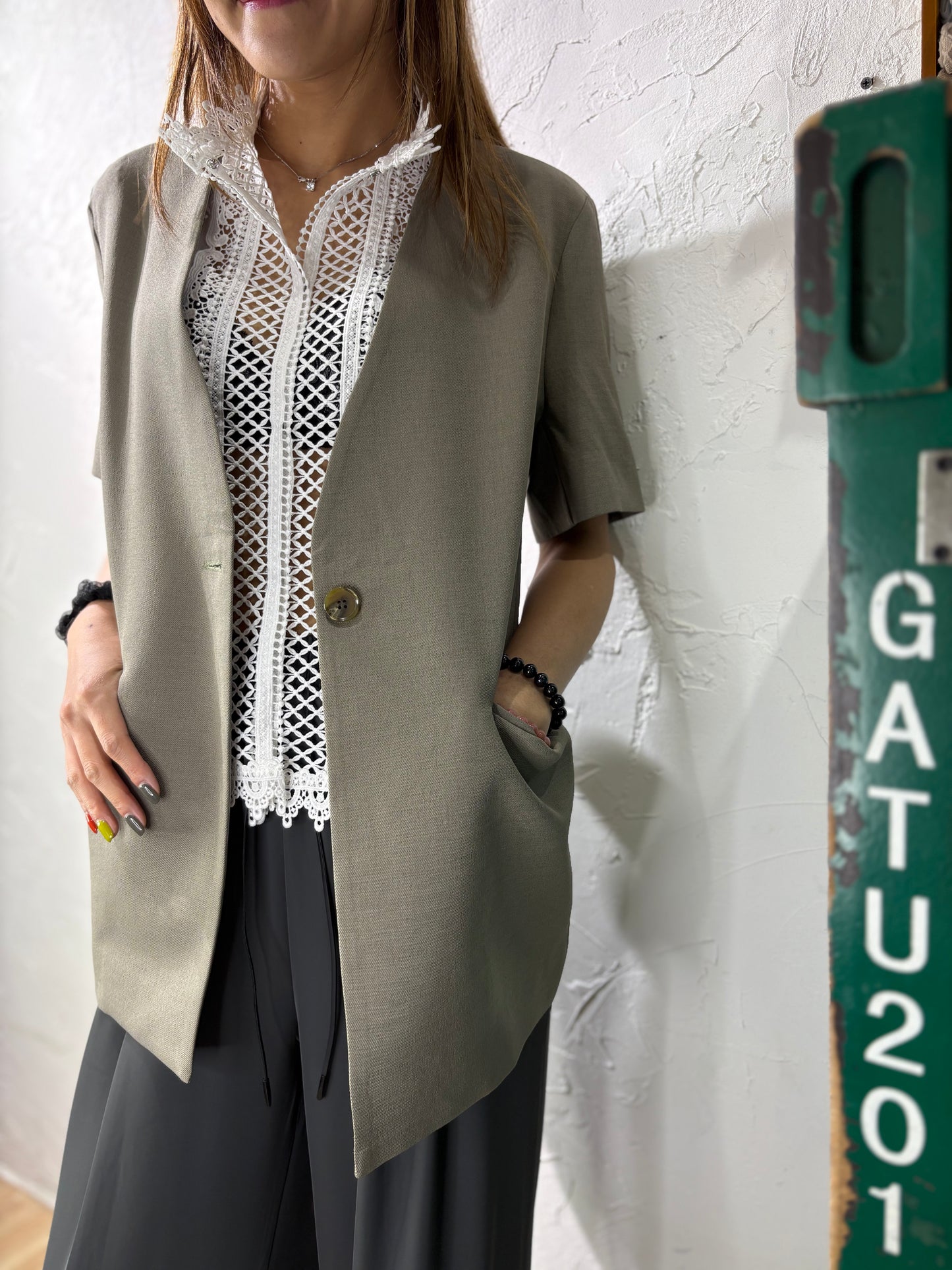 Short Sleeves Blazer