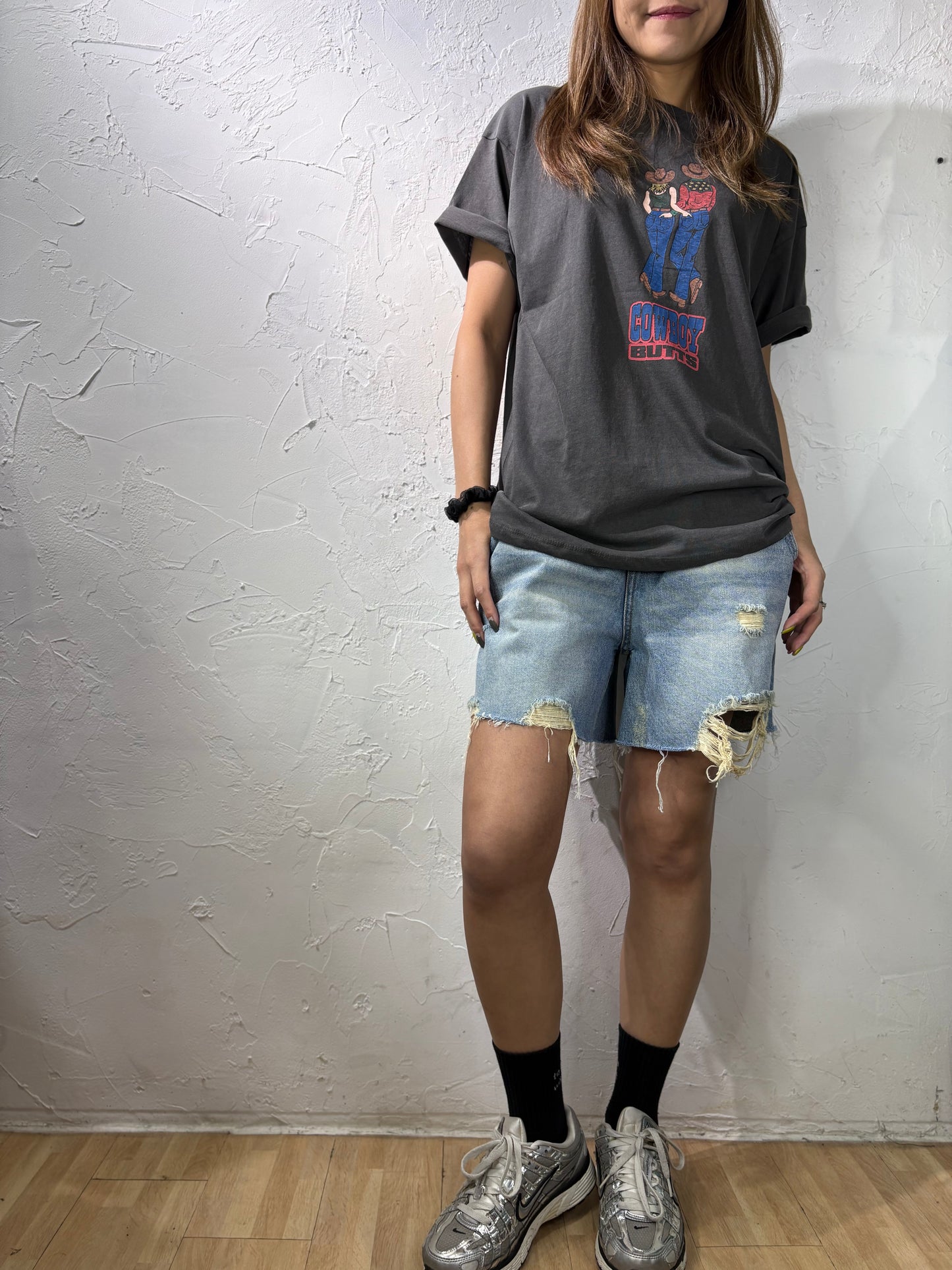 Broken Denim Shorts