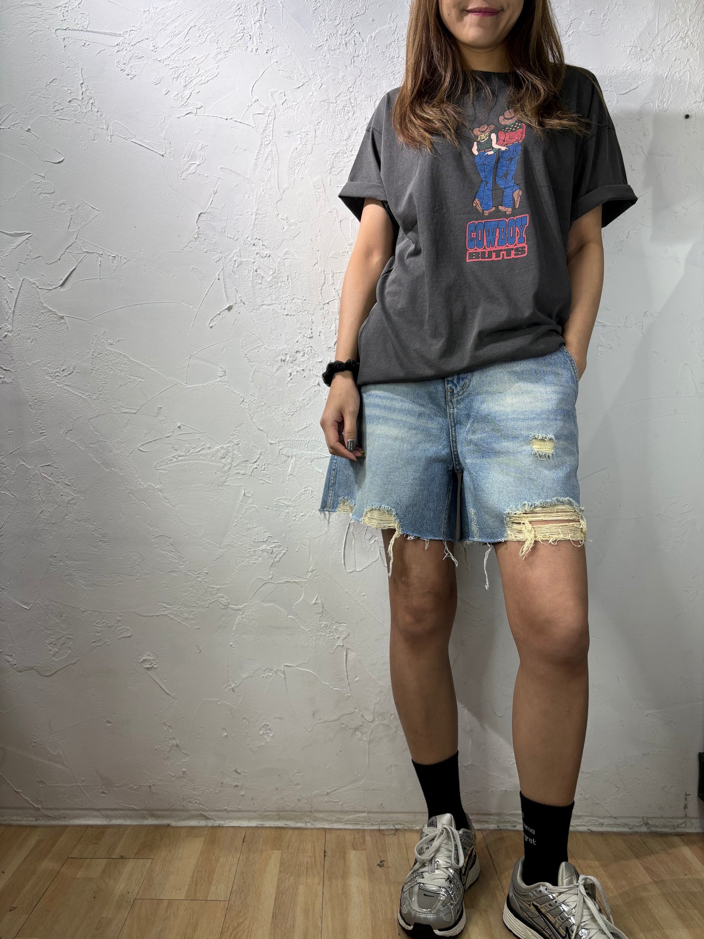 Broken Denim Shorts