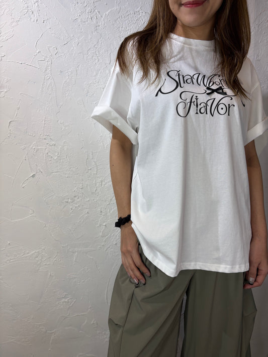 Ribbon Text T-shirt