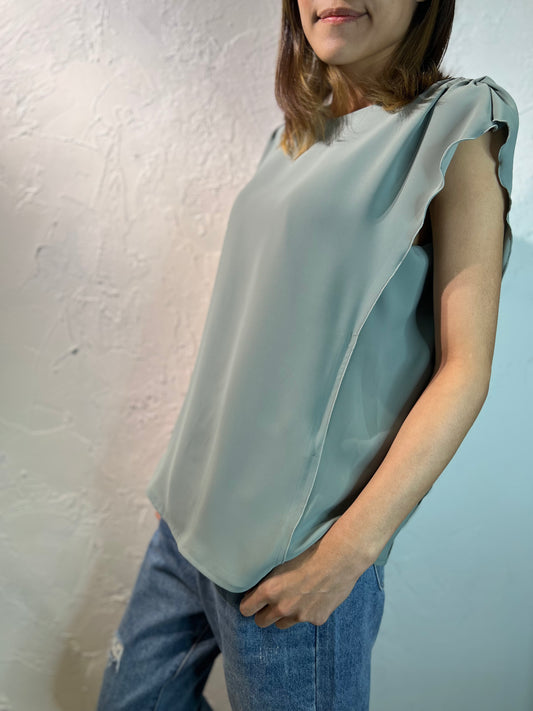 Ruffle Sleeveless Top