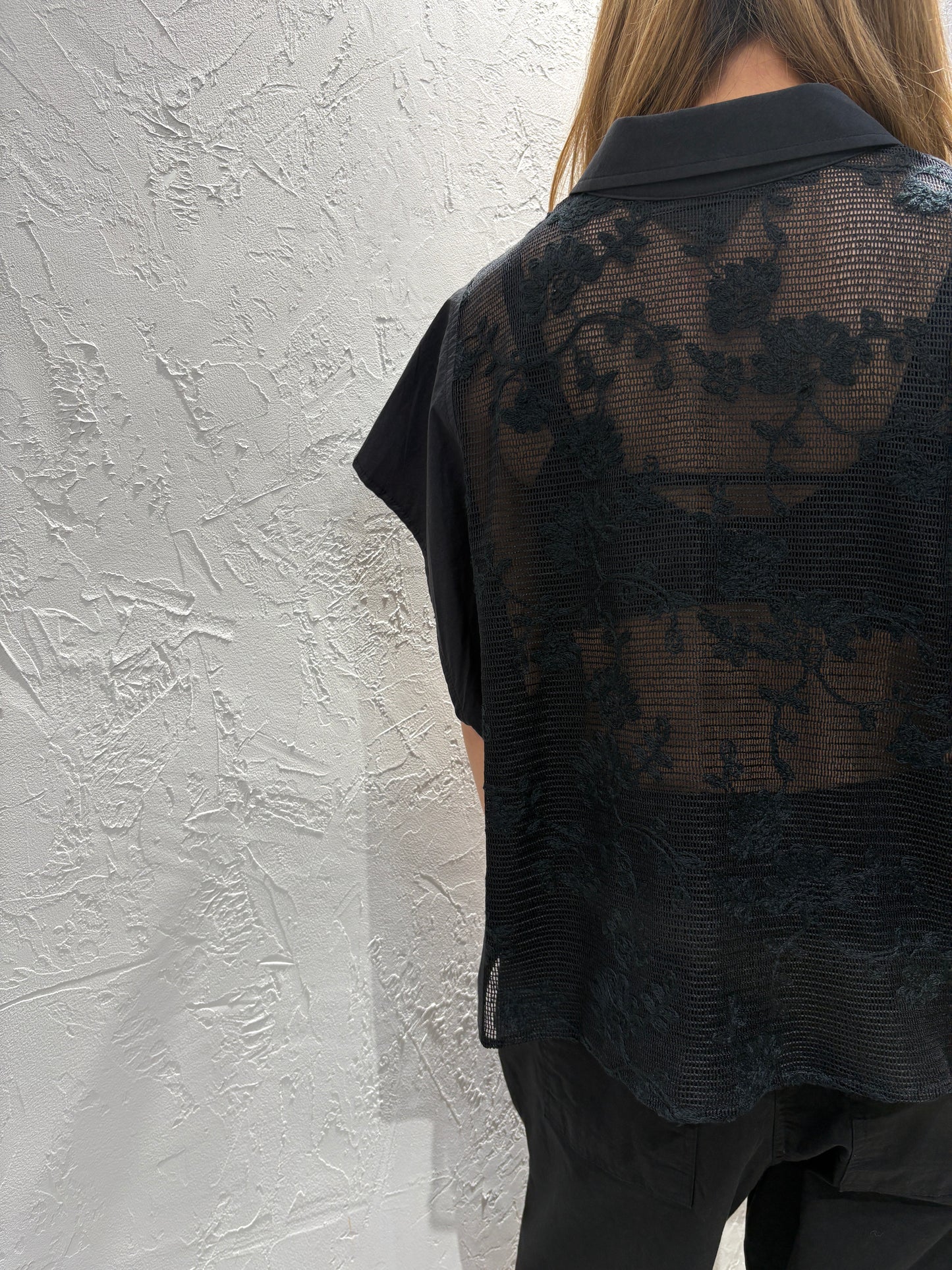 Lace Back Shirt