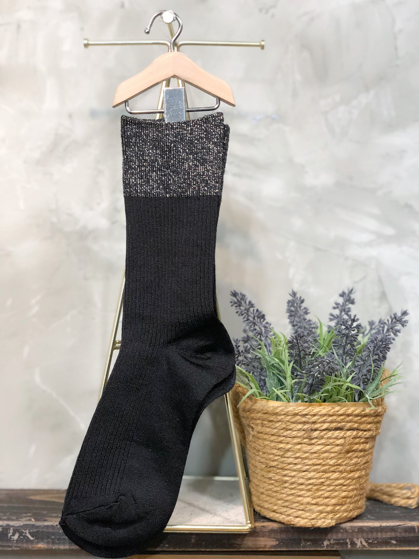 Shiny Golden Socks
