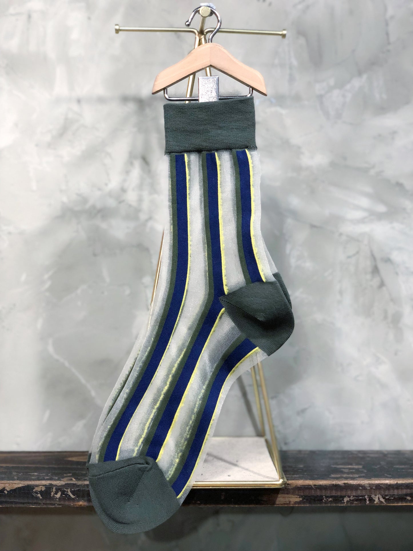 See Through Stripes Socks