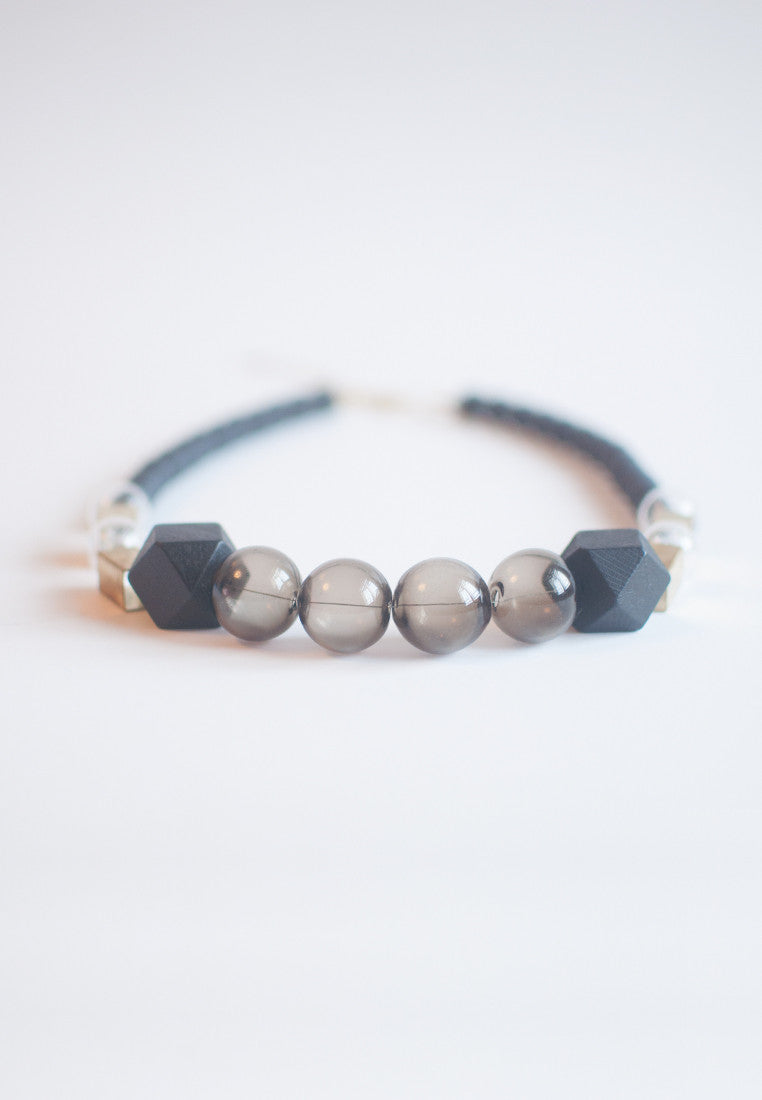 Black Glass Necklace - sanwaitsai