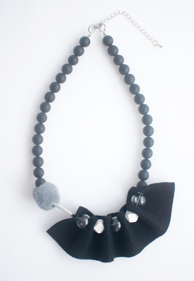 Wool Felt Necklace - sanwaitsai