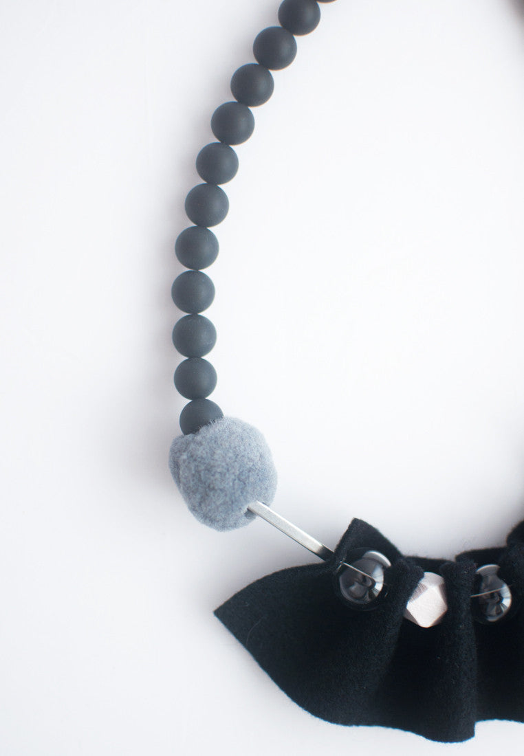 Wool Felt Necklace - sanwaitsai