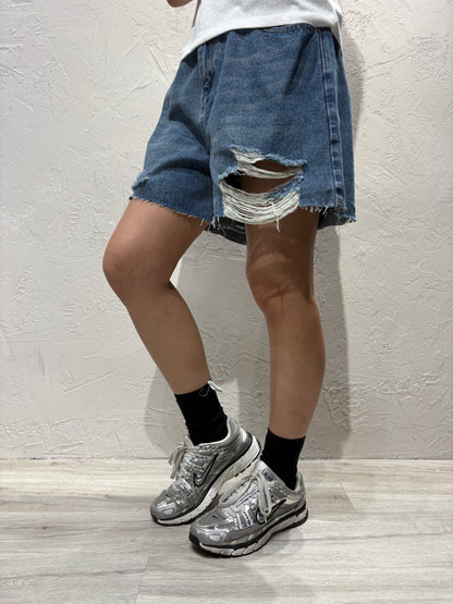 Broken Denim Shorts
