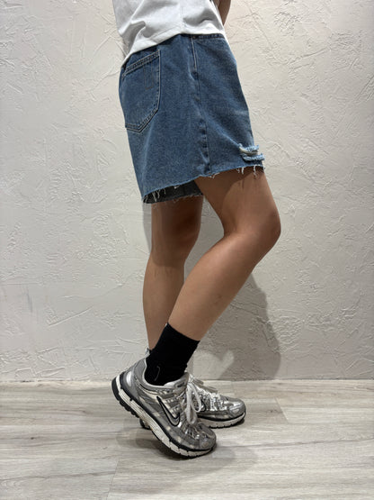 Broken Denim Shorts