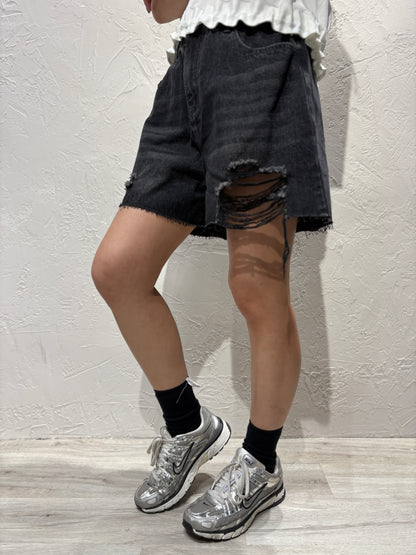 Broken Denim Shorts