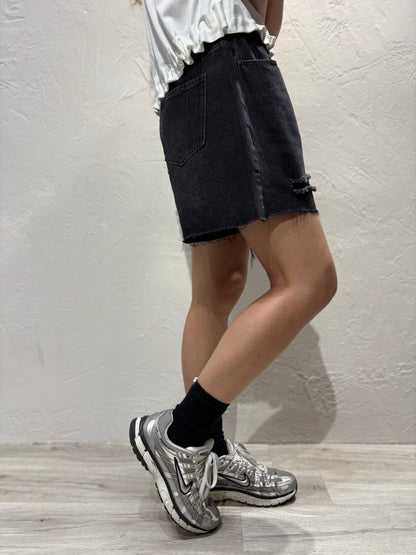 Broken Denim Shorts