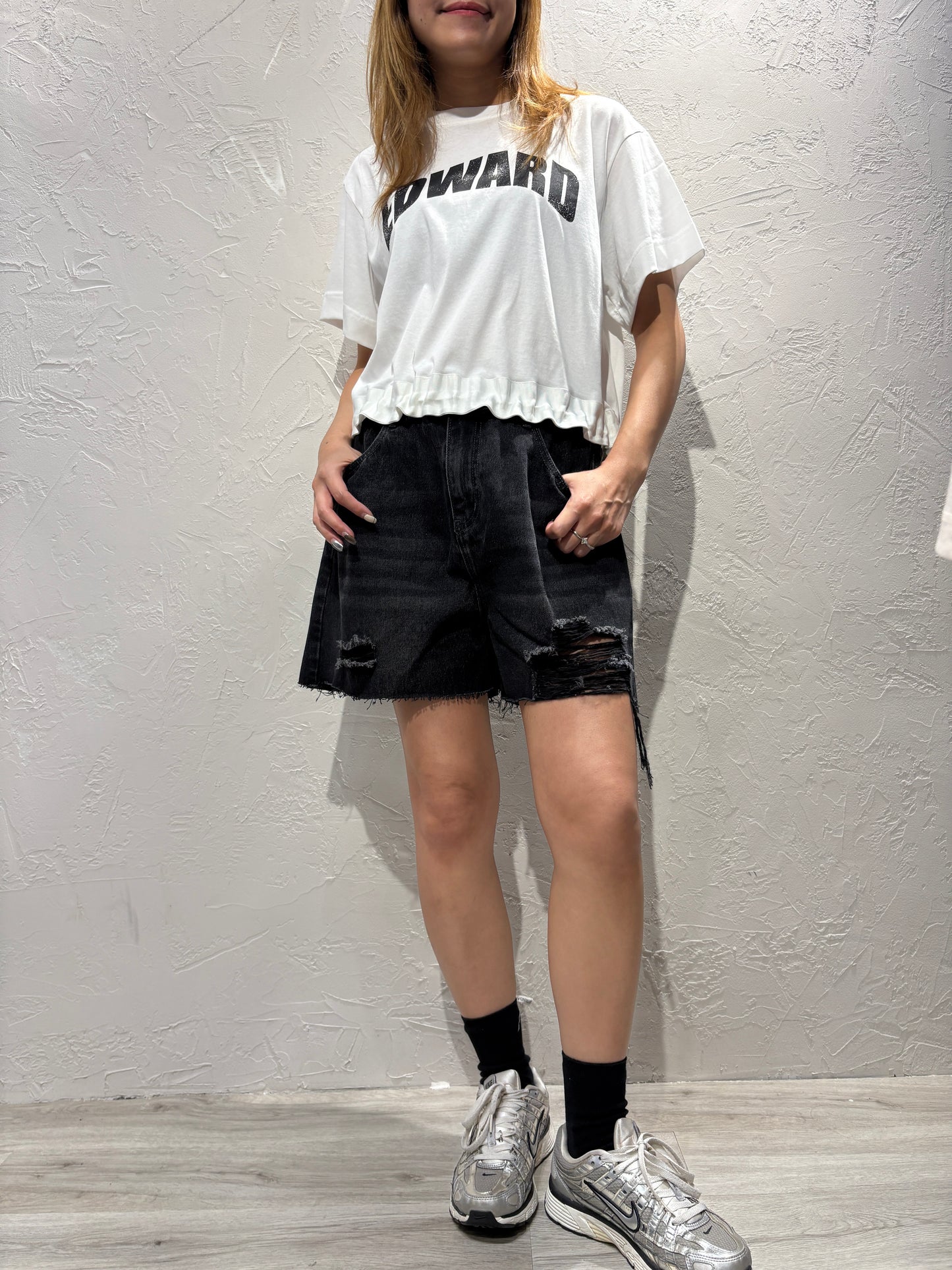 Broken Denim Shorts