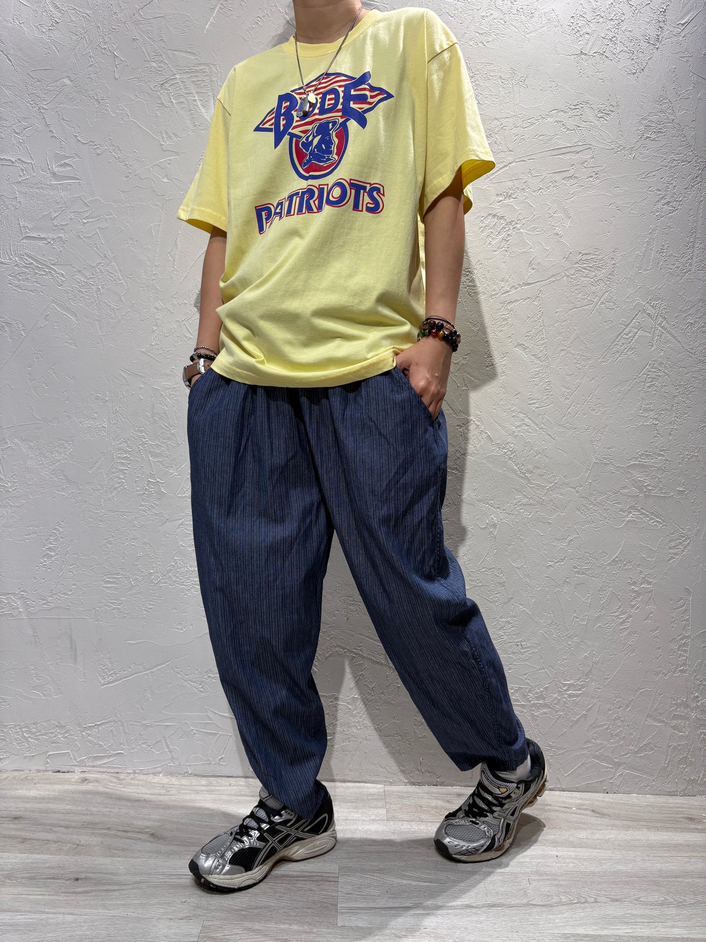 Wrinkle Stripes Jeans