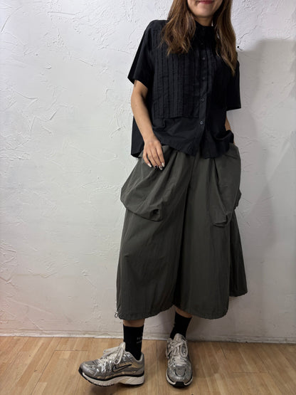 Plain Pleated Shirt