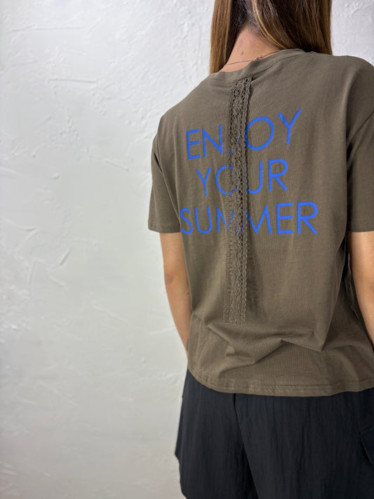 Lace Text T-shirt