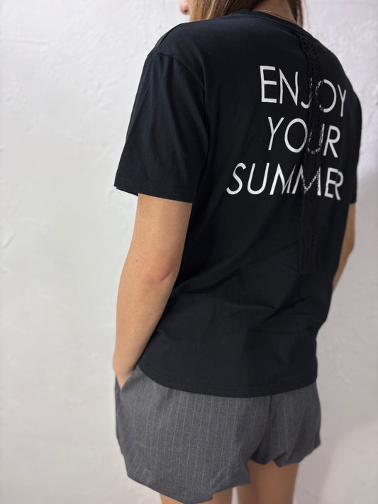 Lace Text T-shirt