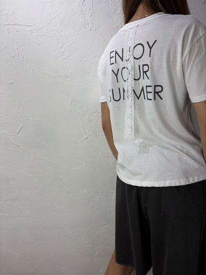 Lace Text T-shirt