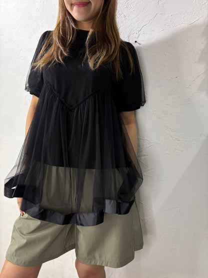 Lace Plain T-shirt