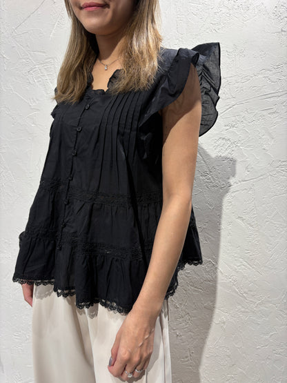 Ruffle Vest Shirt